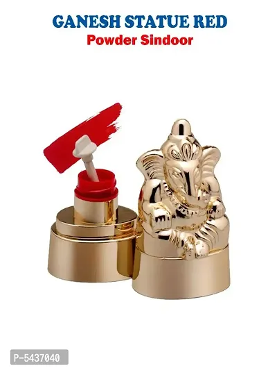 Ganesh Statue Kum Kum Herbal Red Sindoor Powder Form-thumb0