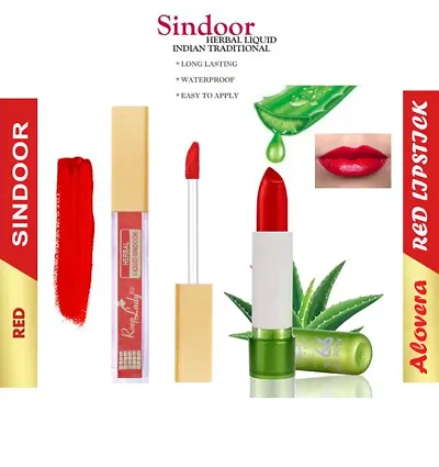 Top Selling Liquid Matte Lipstick With Sindoor Combo