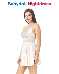 Adorable Womens Attractive Hot  Sexy Baby dolls Dresses Nightwear Night suit Sexy Night Dresses Free Size (28 to 36 Inch)-thumb2