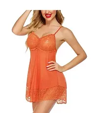 Adorable Women Attractive Baby dolls Dresses Nightwear Sexy Night Dresses Free Size (28 to 36 Inch)-thumb2