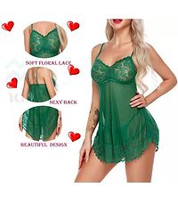 Adorable Attractive Hot amp; Sexy Baby dolls Dresses Nightwear Night suit Sexy Night Dresses Free Size (28 to 36 Inch)-thumb4