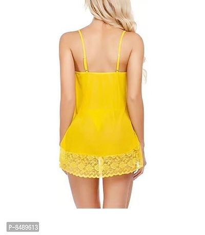 Adorable Attractive Hot amp; Sexy Baby dolls Dresses Nightwear Night suit Sexy Night Dresses Free Size (28 to 36 Inch)-thumb5