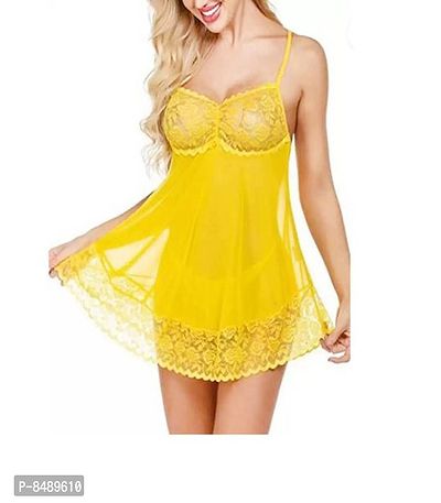 Adorable Attractive Hot amp; Sexy Baby dolls Dresses Nightwear Night suit Sexy Night Dresses Free Size (28 to 36 Inch)-thumb5