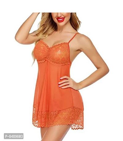 Adorable Attractive Hot amp; Sexy Baby dolls Dresses Nightwear Night suit Sexy Night Dresses Free Size (28 to 36 Inch)-thumb2