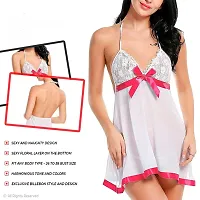 Adorable Women Attractive Baby dolls Dresses Nightwear Sexy Night Dresses Free Size (28 to 36 Inch)-thumb3