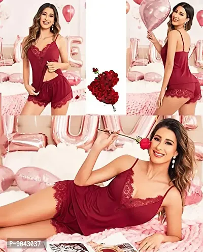 Womens New Fancy Stylish Baby Dolls Nightwear  Sexy Hot Night Dresses-thumb2