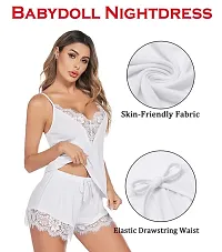 Fancy Net Babydolls Nightdress For Women Pack of 2-thumb2