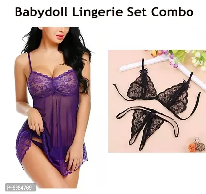 Buy Lingerie Babydoll Set Online In India -  India