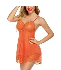 Adorable Women Attractive Hot Baby dolls Dresses Sexy Night Dresses Free Size (28 to 36 Inch) Combo-thumb1