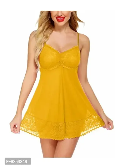 Beautiful Women Attractive Baby dolls Dresses Nightwear Sexy Night Dresses Free Size (28 to 36 Inch) Combo-thumb4