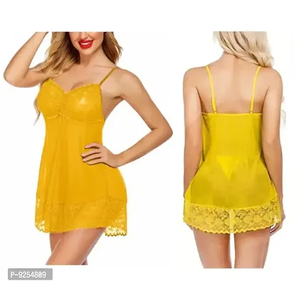 Adorable Women Attractive Baby dolls Dresses Nightwear Sexy Night Dresses Free Size (28 to 36 Inch)