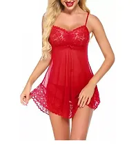 Adorable Women Hot Baby dolls Dresses Nightwear Sexy Night Dresses Free Size (28 to 36 Inch) Combo-thumb3