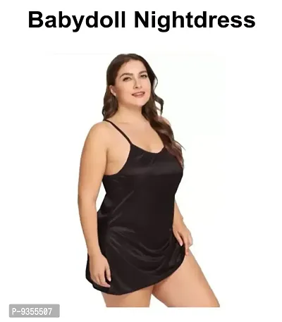 Women Attractive Hot Baby dolls Dresses Nightwear Sexy Night Dresses Free Size (28 to 36 Inch) Combo-thumb2