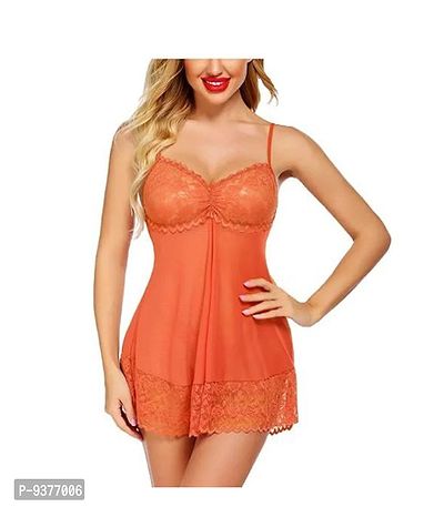 Women Attractive Hot Baby dolls Nightwear Sexy Night Dresses Free Size (28 to 36 Inch) Combo-thumb4