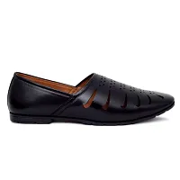 Stylish Black Loafer Juti For Men-thumb1