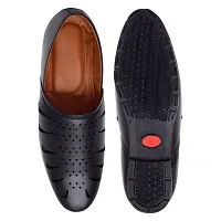 Stylish Black Loafer Juti For Men-thumb4