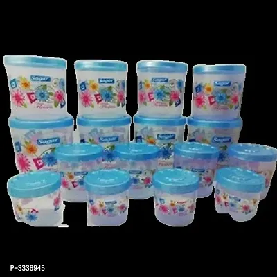 Useful Blue Twister Plastic Containers(Pack Of 16)