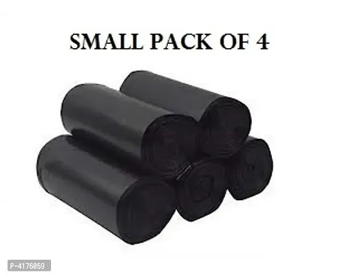 Small Garbage Bags/Trash Bags/Dustbin Bags (17 X 19 Inches) Pack of 4 (120 Pieces) 30 Pcs Each Pack-thumb0