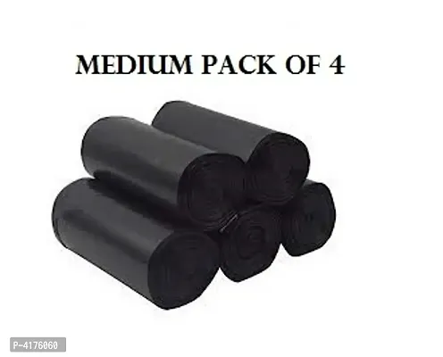 Medium Garbage Bags/Trash Bags/Dustbin Bags (19 X 21 Inches) Pack of 4 (120 Pieces) 30 Pcs Each Pack-thumb0