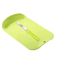 Plastic 2 in 1 Rice Bowl and Chopping Board - Multicolor Plastic Cutting Board Plastic Cutting Board-thumb2