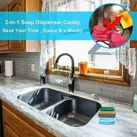 Shop 2 in 1 Soap Pump Plastic for Dishwasher Liquid with 1 sponge Liquid Dispenser 400 ml Liquid, Shampoo Dispenser  (Multicolor)-thumb4