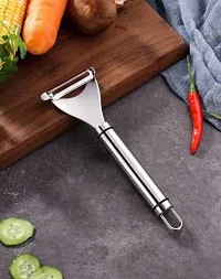 Stainless Steel Smooth Double-edged Peeler for Fruits  Vegetables with Swivel Blades-thumb1