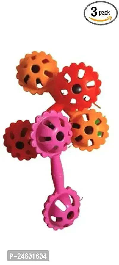 New Pack Of 3 Any Style Jhunjhuna Toy-Jhunjhunu Set For Kids-Assorted Color-thumb0