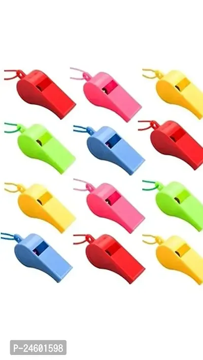 Whistle -Set Of 12-2.5 Inches-Multi Colors As Party Favors Pack Of 1