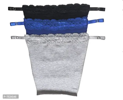 Buy Finesse Miracle Women's Lace Cami Slips(FMP018a, Black, Grey and Royal  Blue)- Set of 3-BGRB Online In India At Discounted Prices