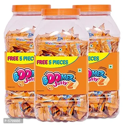 Boomer Orange Flavoured Chewing Gum, 525g Jar (Pack of 3)
