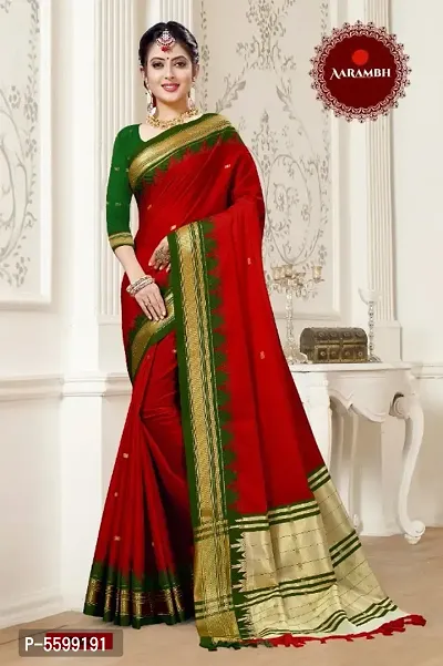 Irkal Cotton Silk Saree For Women with Blouse Piece