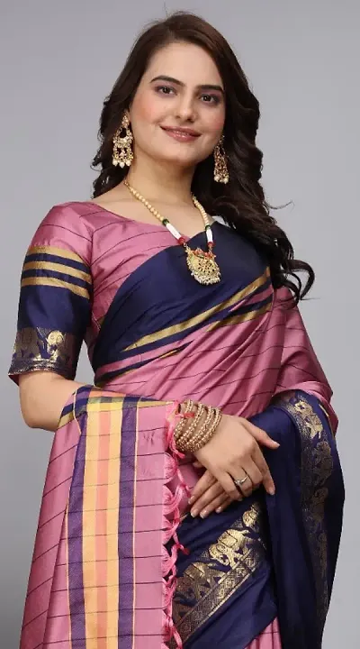 Trendy Silk Kanjivaram Saree for Women