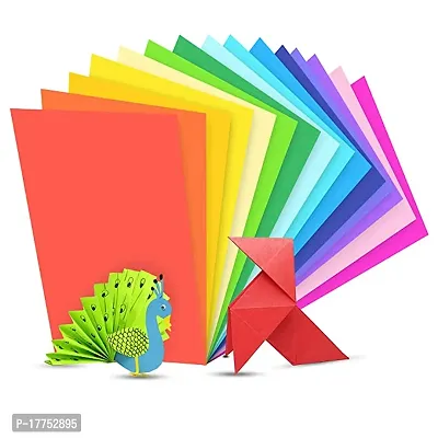 A4 Paper Sheets for Art and Crafts Multicolor Pack Of 50-thumb0