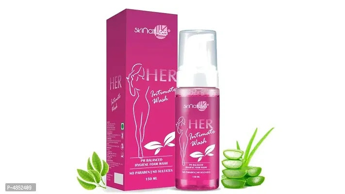 Her Intimate Wash (150 Ml) Women Intimate Areas Wash Ph Balanced Formula With Aloe Vera Extracts And Tea Tree Oil