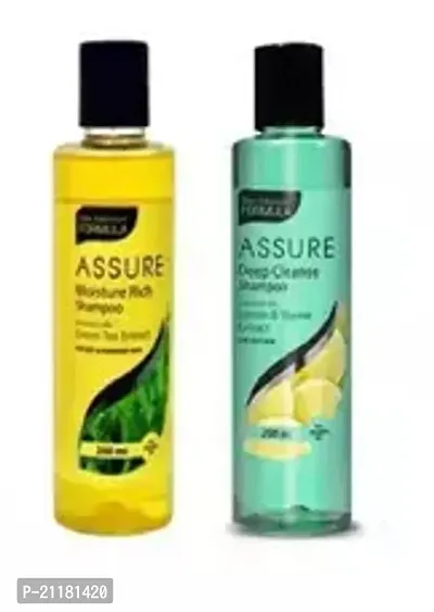 Assure Moisture Shampoo 200Ml With Deep Cleanse Shampoo Pack Of 2