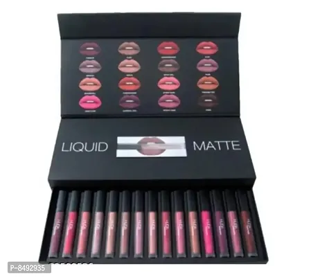 Multicolor Matte Gloss Lipstick Set Of 12-thumb0