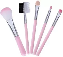 Makeup Combo of ( Fixer Primer Foundation And Compact puff Concealer 5 Pcs Makeup Brush-thumb4