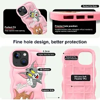 Stylish Pink Rubber Back Cover iPhone 13-thumb2