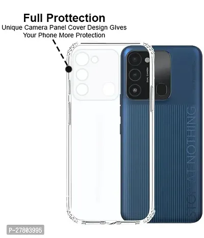 MobiCraft Zone Shockproof Crystal Clear Transparent Back Cover for Tecno Spark 6 Go 2022-thumb3