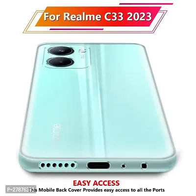 MobiCraft Zone Shockproof Crystal Clear Transparent Back Cover for Realme C33 2023-thumb3