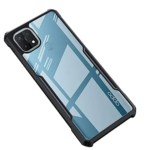 Sfprintz Crystal Clear Realme C21Y,Realme C25Y Back Cover Case | 360 Degree Protection | Protective Design (Black Bumper)