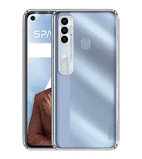 MobiCraft Zone Shockproof Crystal Clear Transparent Back Cover for Tecno Spark 7 Pro-thumb1