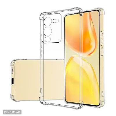 MobiCraft Zone Shockproof Crystal Clear Transparent Back Cover for Vivo V25 Pro-thumb0