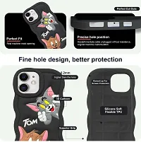 Stylish Black Rubber Back Cover Iphone 11-thumb2