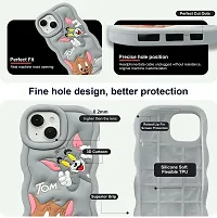 Stylish Grey Rubber Back Cover iPhone 15 Pro-thumb2