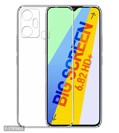 MobiCraft Zone Shockproof Crystal Clear Transparent Back Cover for Infinix Smart 6 Plus