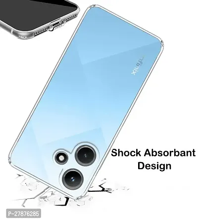 MobiCraft Zone Shockproof Crystal Clear Transparent Back Cover for Infinix Hot 30i-thumb3