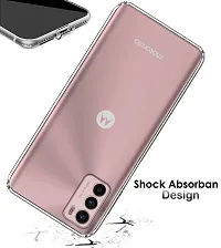 MobiCraft Zone Shockproof Crystal Clear Transparent Back Cover for Motorola Moto G42-thumb3