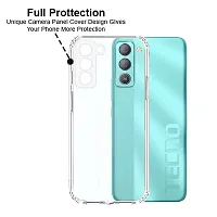 MobiCraft Zone Shockproof Crystal Clear Transparent Back Cover for Tecno POP 5 Lite-thumb1