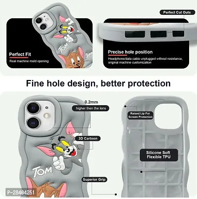 Stylish Grey Rubber Back Cover Iphone 11-thumb3